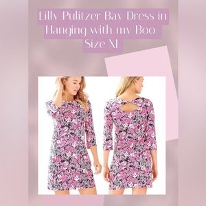 Lilly Pulitzer Bay Dress in Hanging with my Boo- Size XL